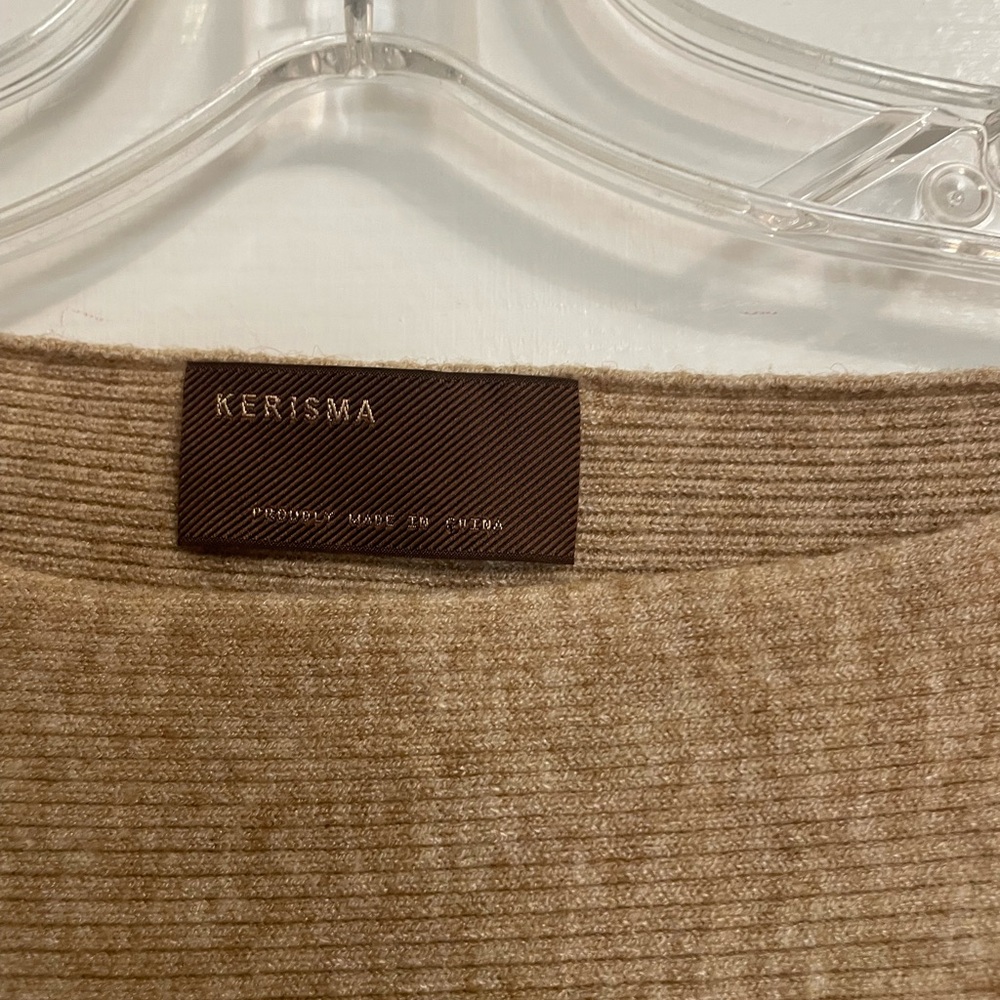 Kerisma Beige Ribbed Knit Top - Picture 3 of 3